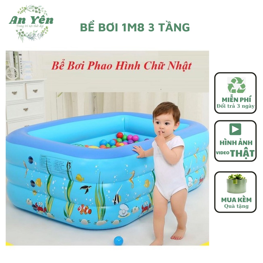 Bể bơi 1m8 3 tầng