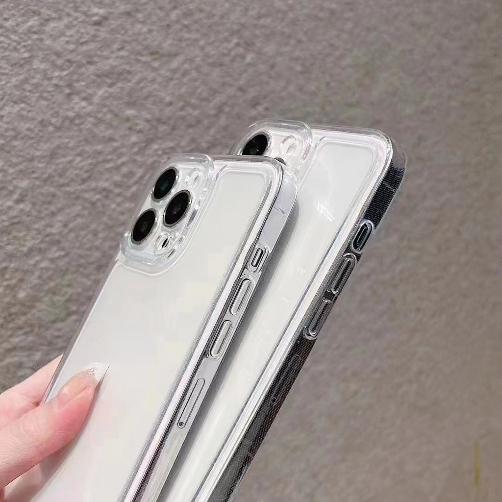 Ốp Điện Thoại TPU Mềm Trong Suốt Chống Sốc Sang Trọng Cho iPhone 14 Pro Max 13 Pro i12 11 Pro Max XR XS Max i7 8 Plus