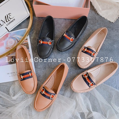 LOVIIECORNER- GIÀY BÚP BÊ BỆT DA BÒ KHOÁ XÍCH - GIÀY BỆT NỮ DA MỀM KHÓA THỜI TRANG - GIÀY MỌI NỮ ĐẾ BỆT CAO CẤP  B191297 | BigBuy360 - bigbuy360.vn