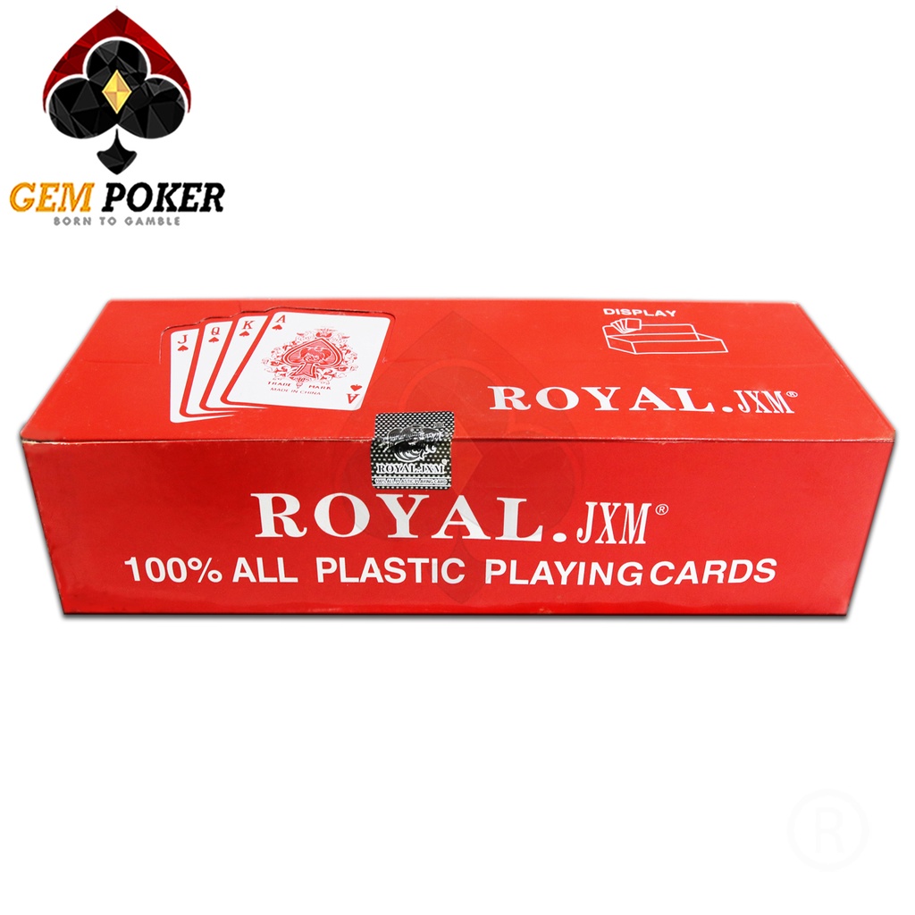 HOT DEAL! HỘP 12 BỘ BÀI TÂY NHỰA ROYAL JXM CAO CẤP