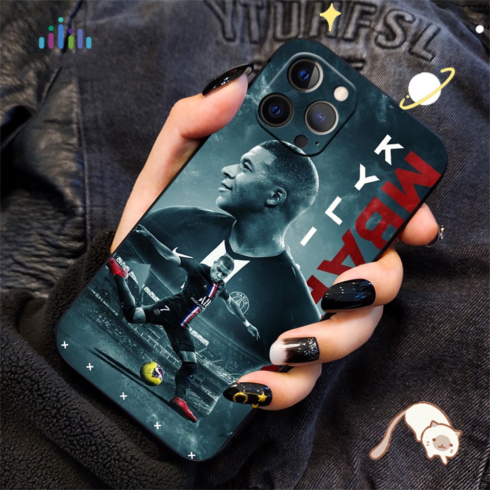 Ốp Điện Thoại tpu Dẻo Họa Tiết Cầu Thủ Bóng Đá kylian mbappe Cho iphone 7 8 7 + 8 + 6 + 6s + xr xs max 5 5s 59w