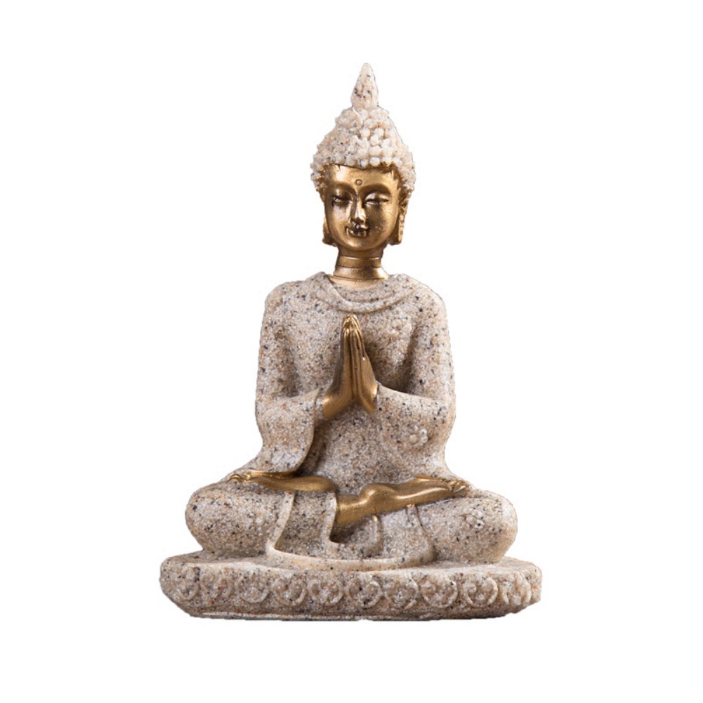 Tượng Phật đá sa thạch làm thủ công trang trí nội thất/văn phòng