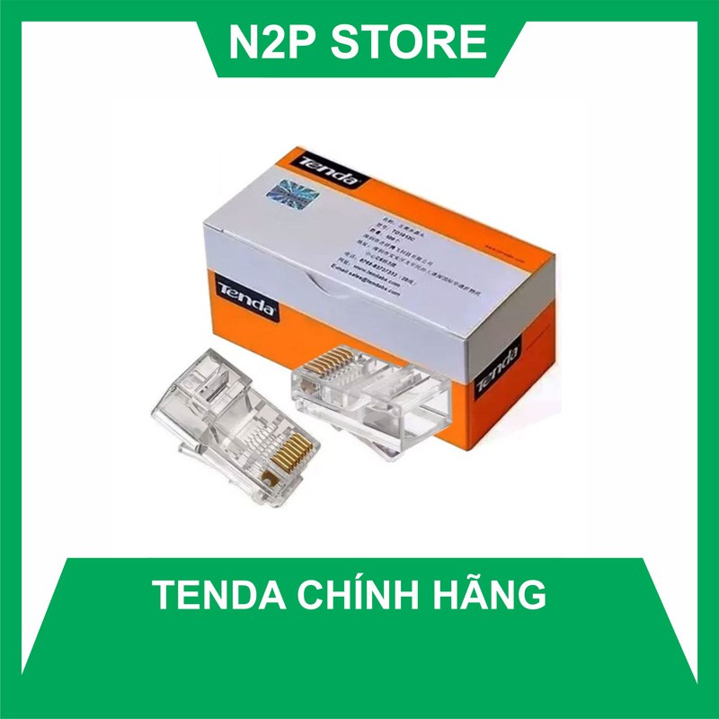 Đầu hạt bấm mạng RJ45 UTP Tenda (100 đầu/ 1 hộp)