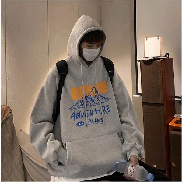 Áo hoodie dài tay in hình dê thiết kế mới thời trang mùa xuân thu dành cho nam