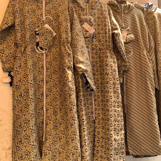 Áo choàng chống nắng chất thô kate 2 mặt