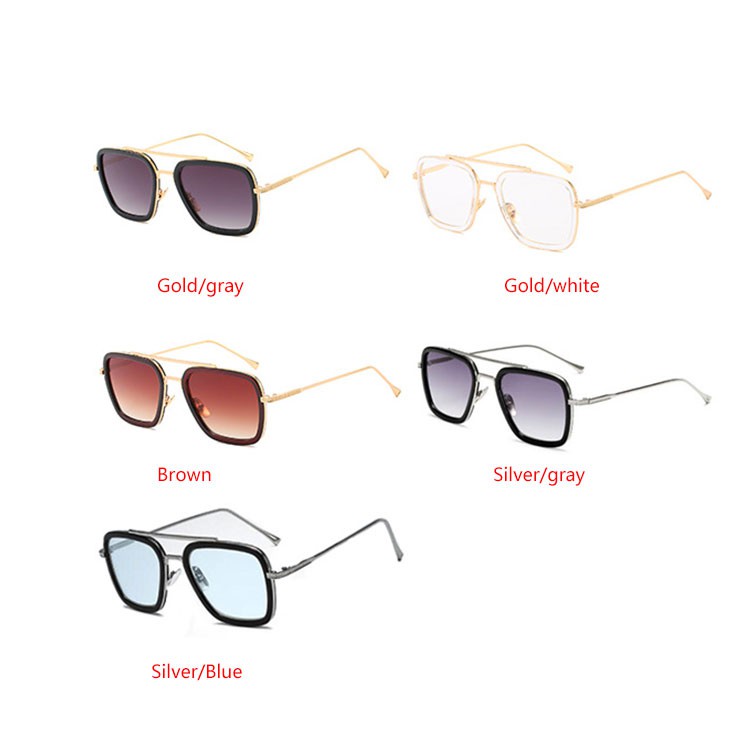 Sẵn Sàng Giao Hàng♥ Kính Mát TONY Stark Kiểu Dáng retro Thời Trang Cao Cấp Cho Nam/ Nữ