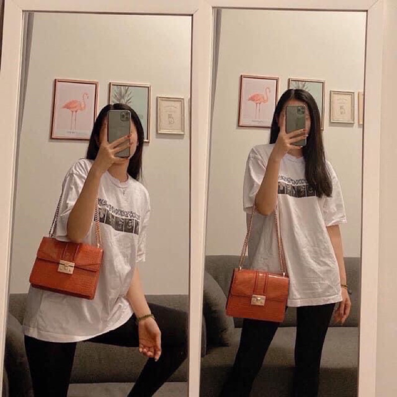 Túi CK Quỳnh búp Bê Vân rắn Size 22