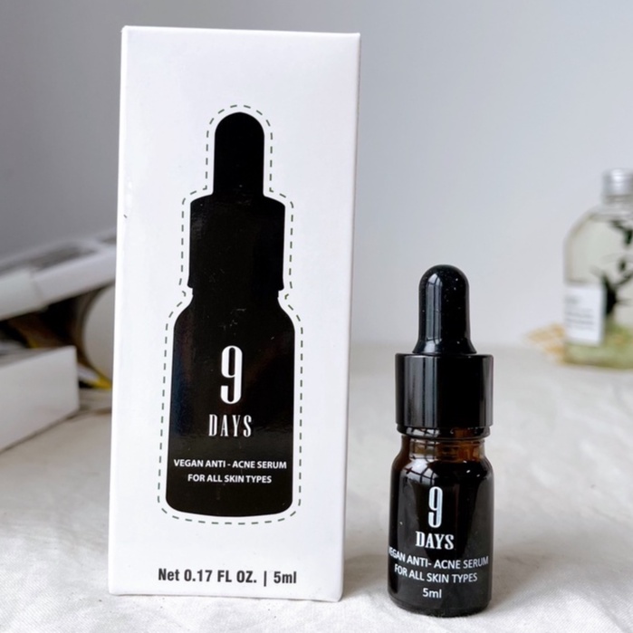 Serum ngăn ngừa mụn và thâm , se khít lỗ chân lông giúp da sáng mịn 9DAYS SKIN 5ml