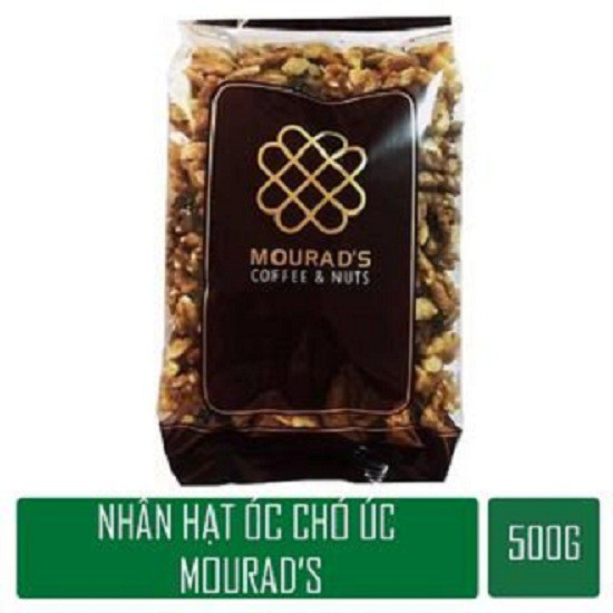 Nhân Óc Chó Úc - Hạt Óc Chó Úc Tách Sẵn Vỏ Mourads 500g Nhân Vàng (Làm sữa/ Ăn Kiêng/ Ăn Vặt)