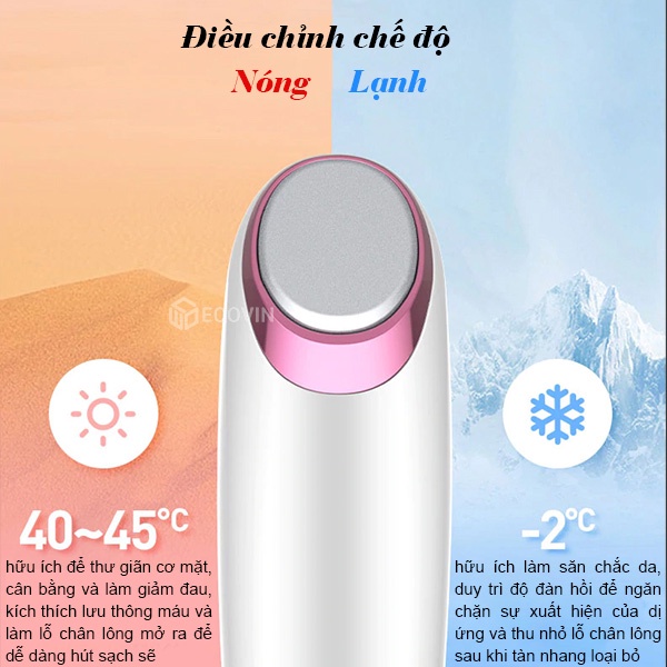 Máy Hút Mụn Cầm Tay Cao Cấp , Hút Mụn Đầu Đen, Mụn Cám Chính Hãng Lescolton LS021