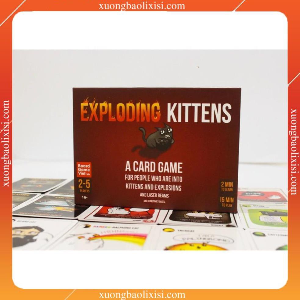 [Việt hóa] Exploding Kittens Board Game - Mèo Cảm Tử - Mèo Nổ [Bán Lẻ Giá Sỉ]