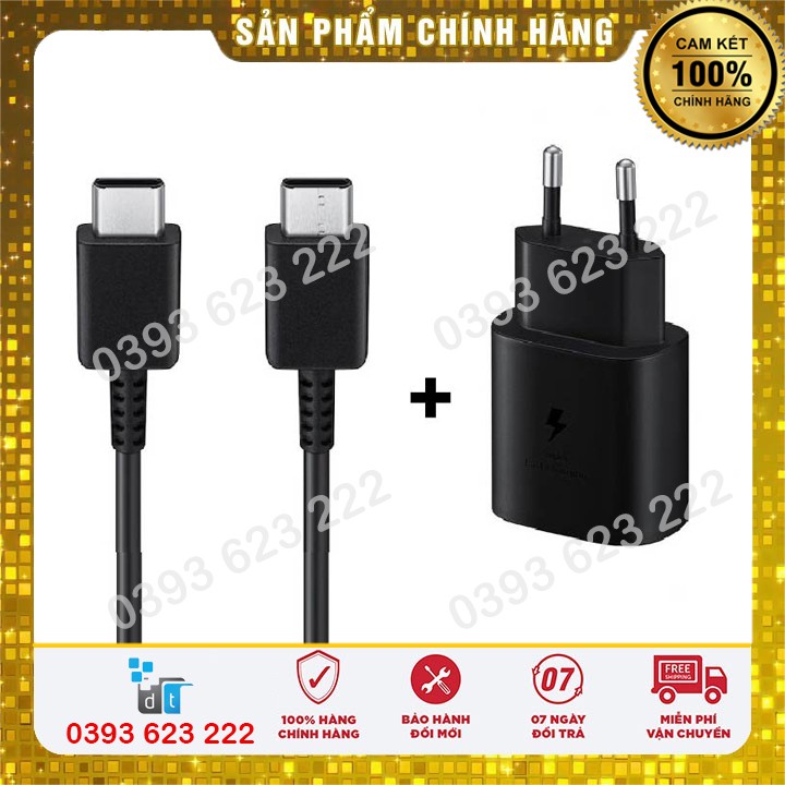 [Chính Hãng] Bộ sạc nhanh Samsung 25W chính hãng Note 10 Note 20 A71, A70, A80, A90, S20, S20+, S20 Ultra