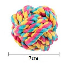 Đồ chơi bóng bện thừng cho Chó Chất liệu thừng chắc chắn Đường kính 7cm Giúp thú cưng thư giãn, xả stress
