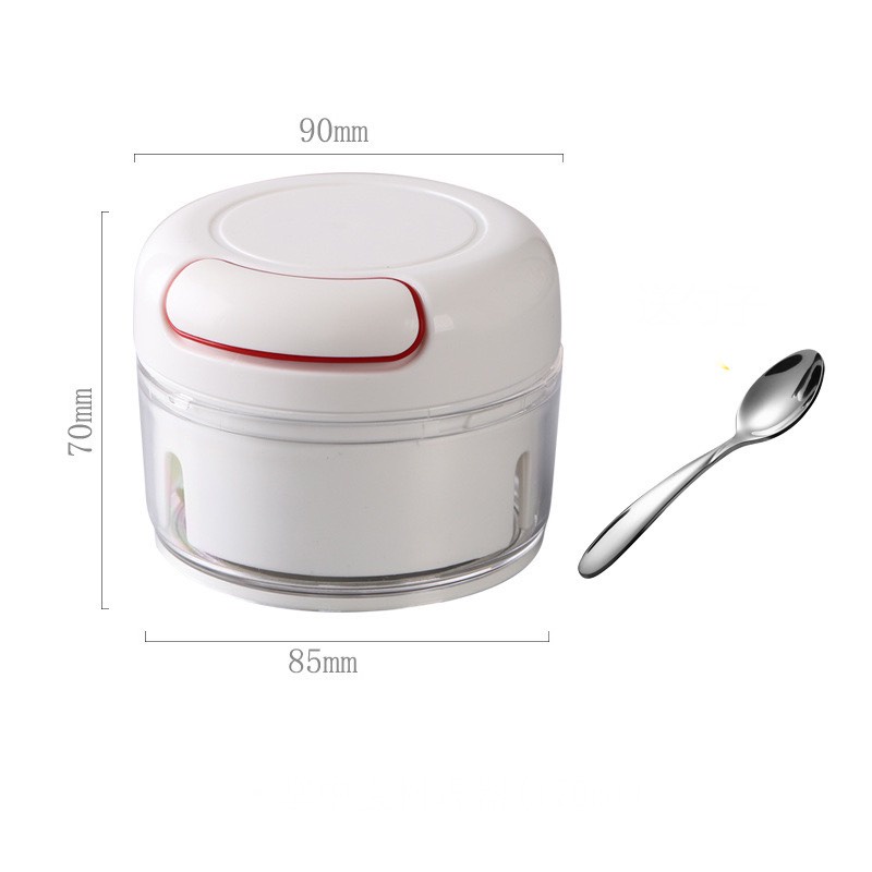 Máy xay tỏi ớt mini cầm tay đa năng có dây kéo tiện lợi Food Chopper