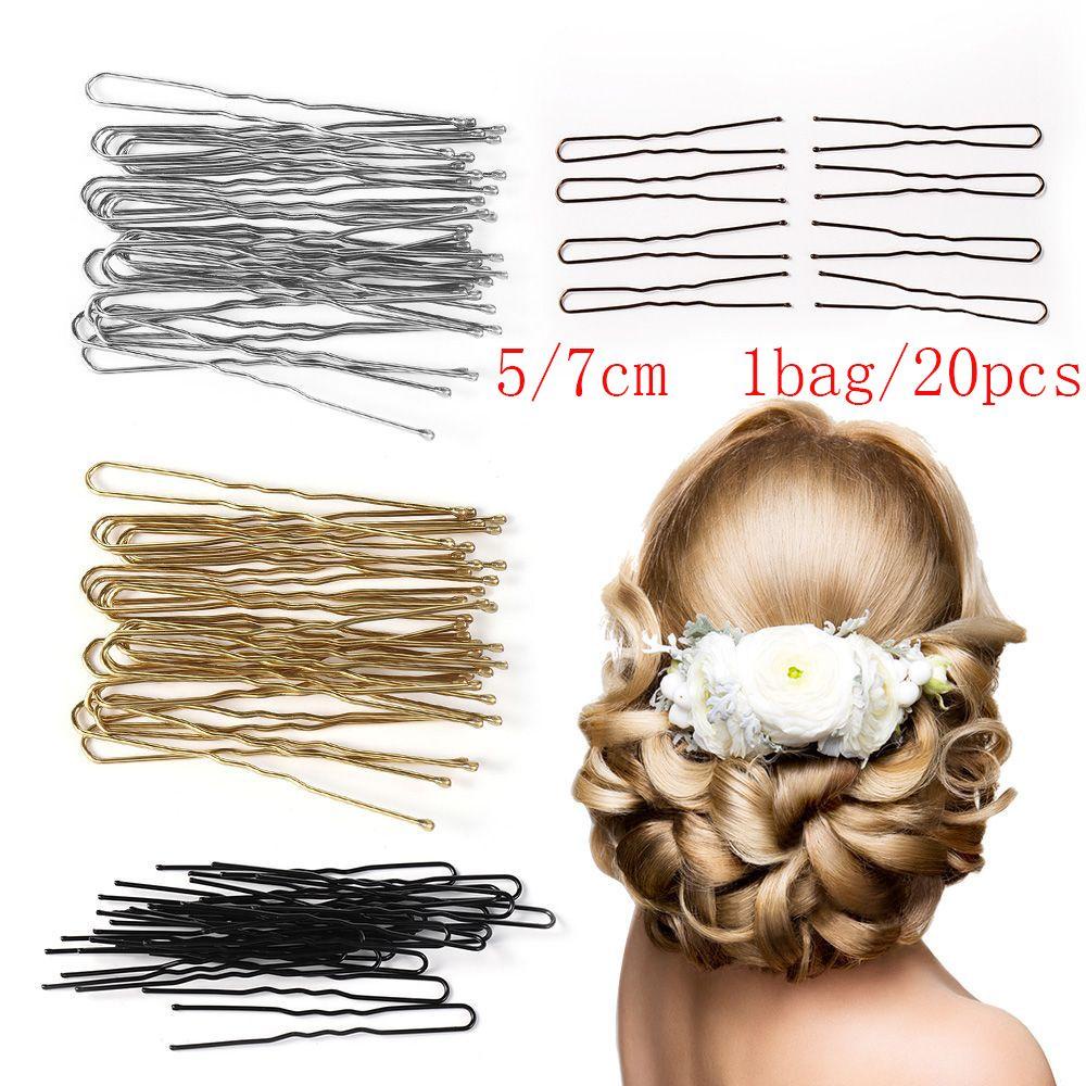 Bộ 20 Kẹp Tóc Gợn Sóng|Trâm Cài Tóc Cô Dâu Đính Đá Sang Trọng