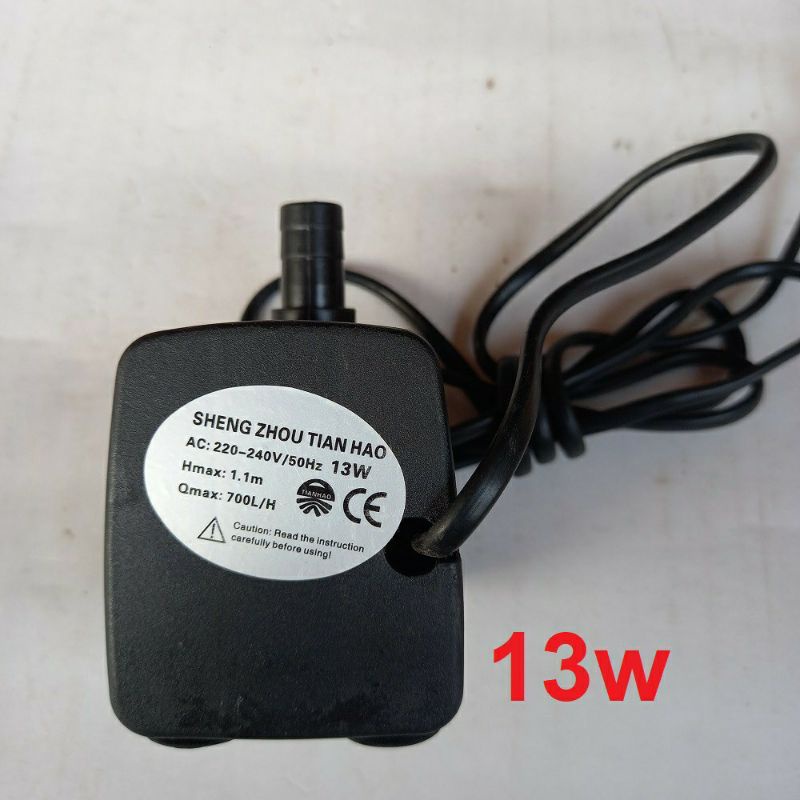 Bơm chìm mi ni -  quạt điều hòa - hòn non bộ 4W - 8W - 13w - 16W - 18W - 25W _  220V -  cá thủy cảnh