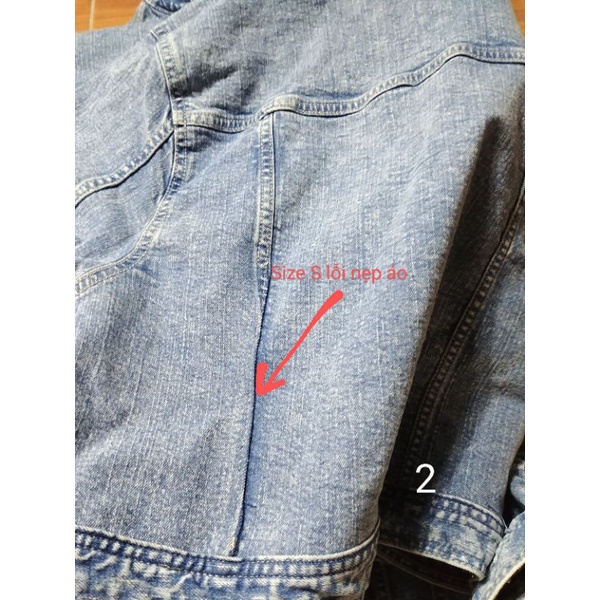 Áo khoác jean crop top