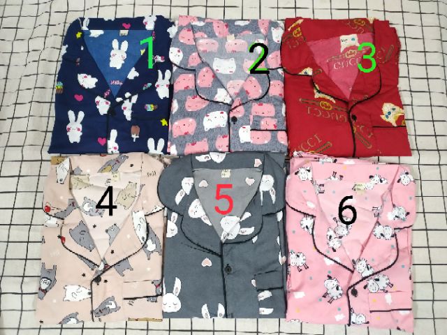 Bộ Pijama Nhiều Họa Tiết Chất Kết Thái Tay Ngắn Quần Dài (SP001038 ) | BigBuy360 - bigbuy360.vn