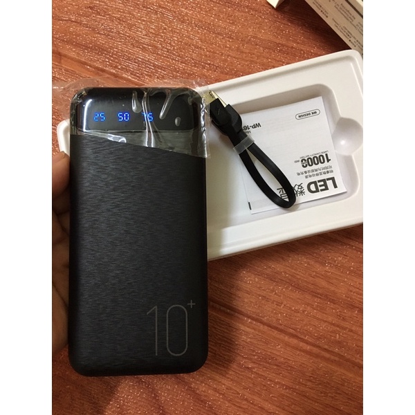 Sạc Dự Phòng WK-161 10.000mAh, Pin Dự Phòng Dung Lượng Chuẩn- Bảo Hành 12 Tháng