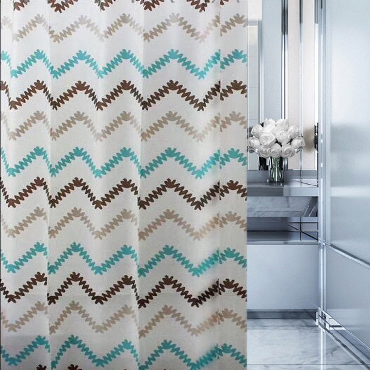 Rèm Cửa Che Phòng Nhà Tắm Peva Cao Cấp - Decor 9 Móc Loại 1.8 X 1.8M - Màn Treo Họa Tiết Đa Dạng Cá Tính - Chống Nước