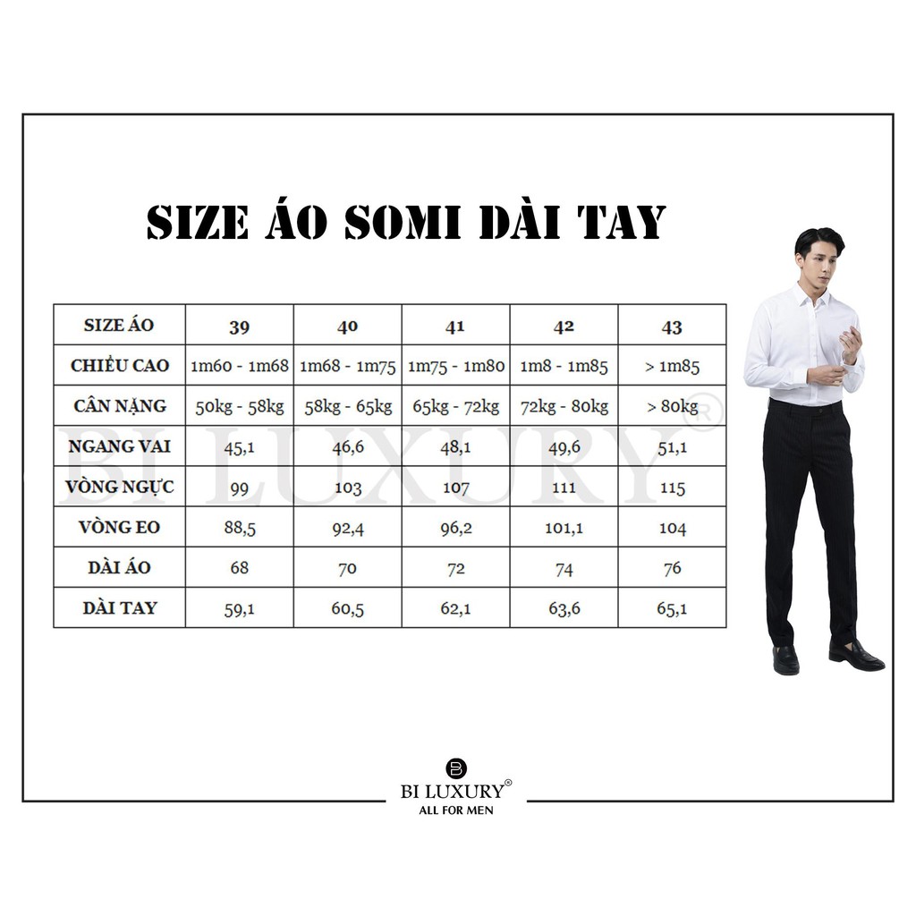 Áo sơ mi nam dài tay Biluxury sợi cafe đẳng cấp thân thiện với làn da form body fit ôm người tôn dáng 5SMDB002DEN | BigBuy360 - bigbuy360.vn