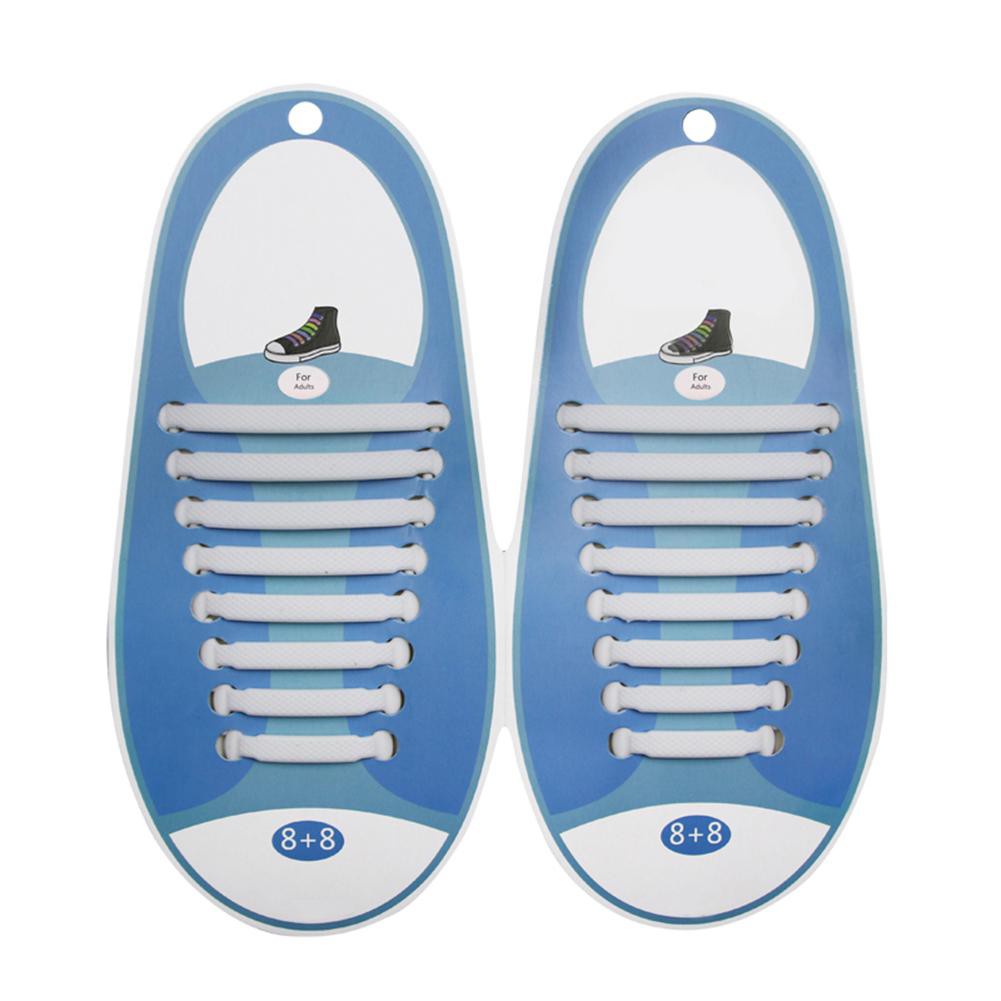 Gói 8 quai silicon gắn dây giày nhiều màu