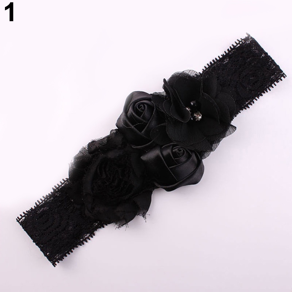 Băng Đô Ren Hoa Xinh Xắn Cho Bé Gái