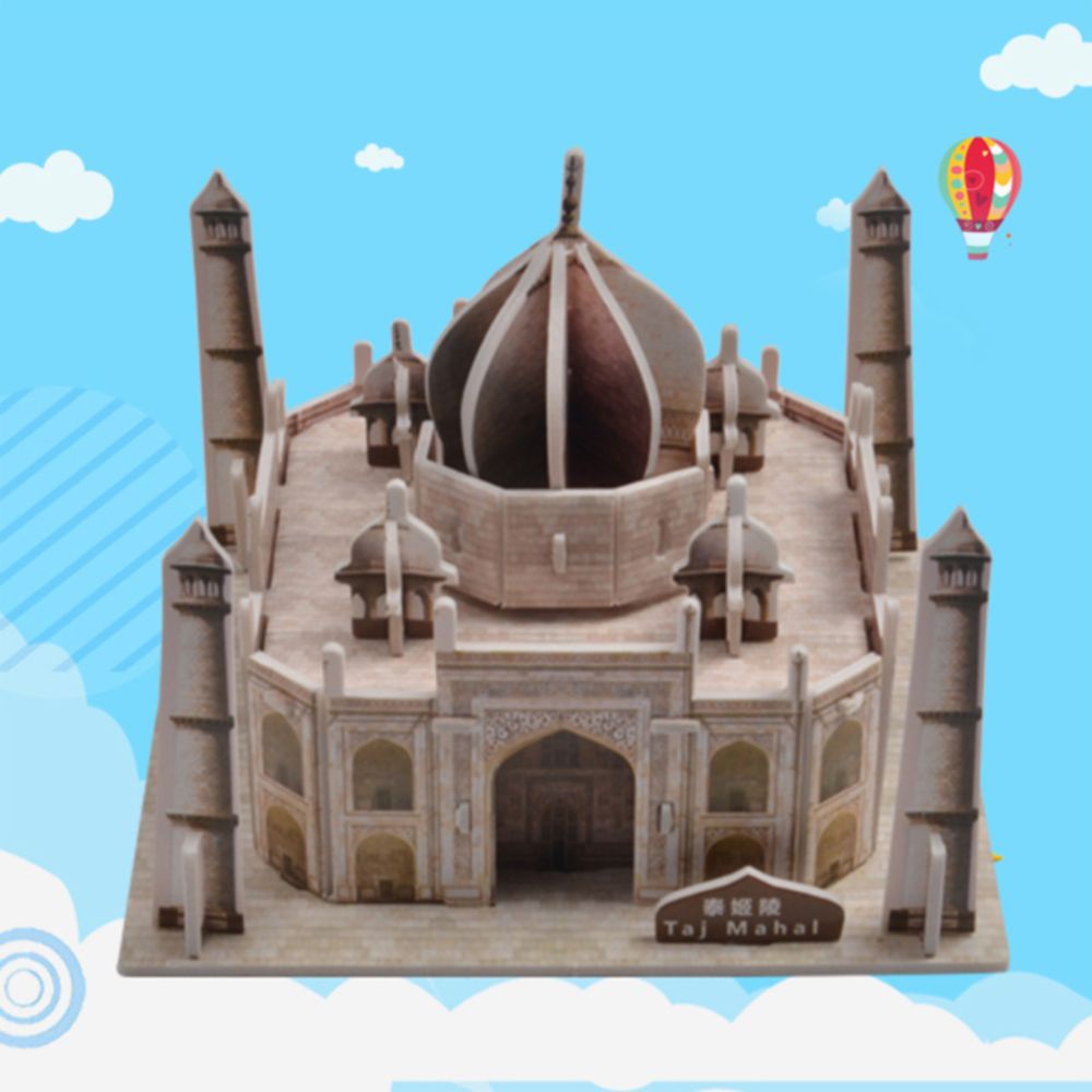 Đồ chơi lắp ráp mô hình nhà 3D bằng bìa xốp dễ thương giúp bé tăng khả năng tư duy và rèn luyện tính kiên trì