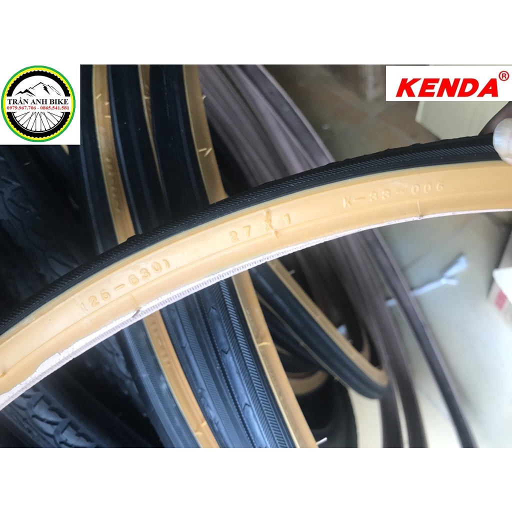 Vỏ lốp xe đạp KENDA Viền vàng K-33 630x25c,32c -  - 1 chiếc