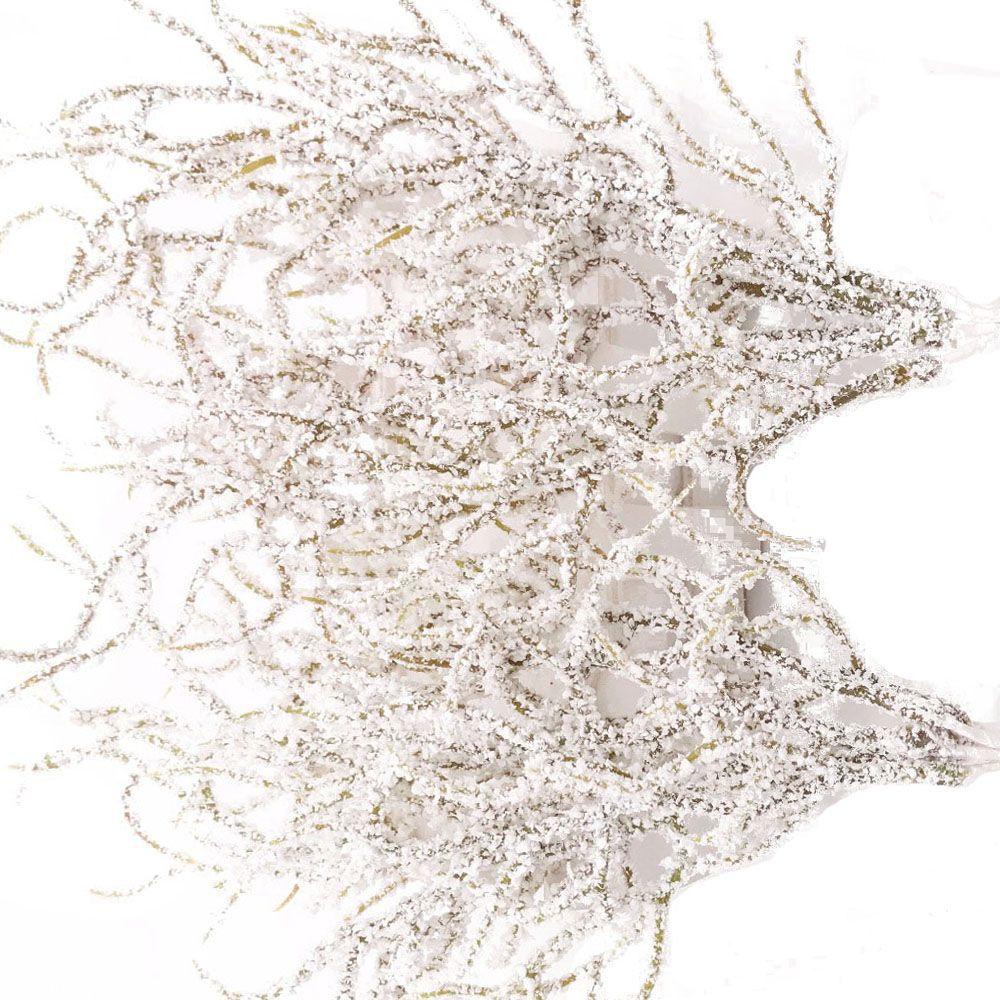 Set 6 Cây Cỏ Trắng Nhân Tạo Dùng Trang Trí Tiệc Cưới / Giáng Sinh DIY