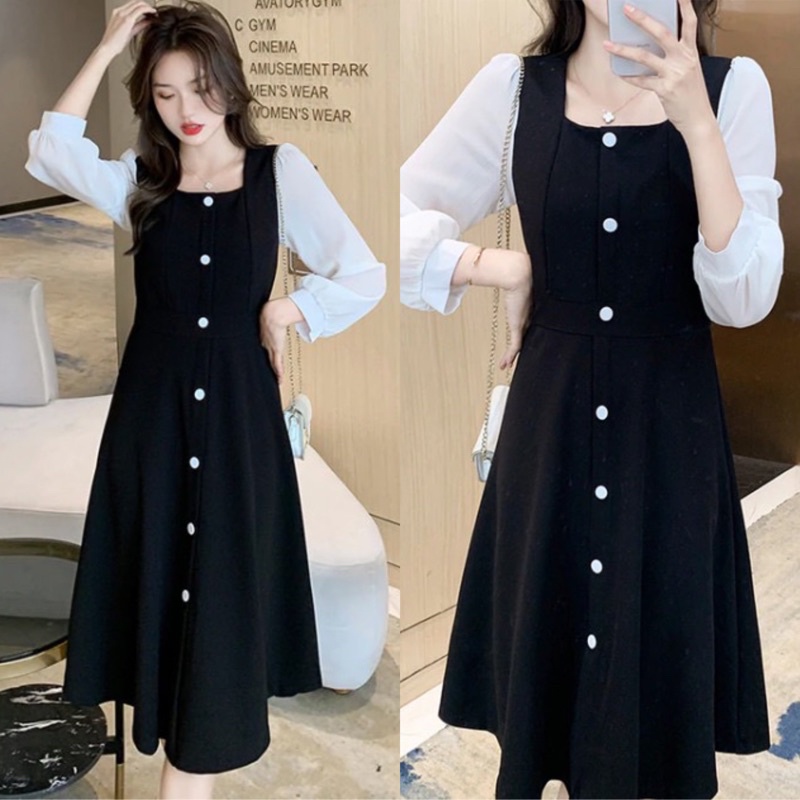 Đầm Công Sở Dự Tiệc Tay Dài Cao Cấp Có Size M-L-XL-XXL (ảnh+clip thật)