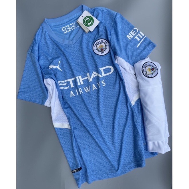 Quần áo bóng đá CLB Manchester City mới nhất 2021 chất đẹp hàng Thái Lan cao cấp