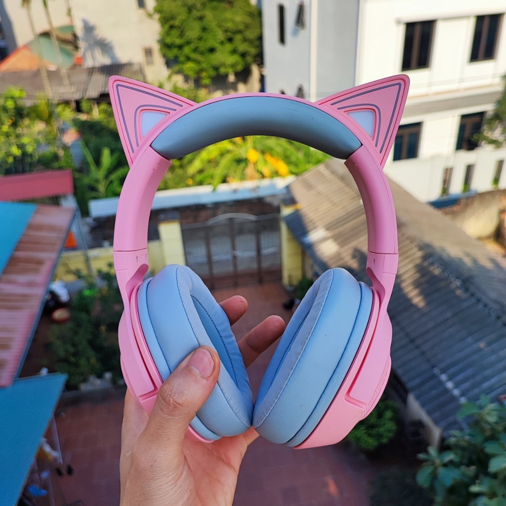 Tai nghe bluetooth Razer Kraken BT Kitty Edition - Tai nghe không dây phiên bản màu hồng
