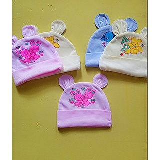 Nón cho bé sơ sinh cotton mềm mại thoáng mát