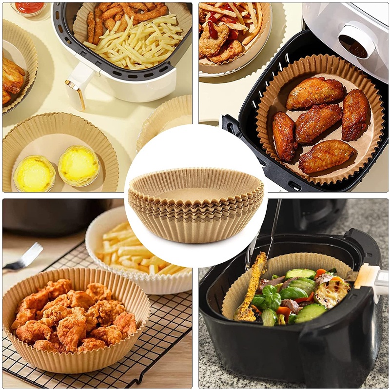 Bộ 100 Giấy Lót Nướng Bánh Chống Dầu Dùng Một Lần Tiện Dụng