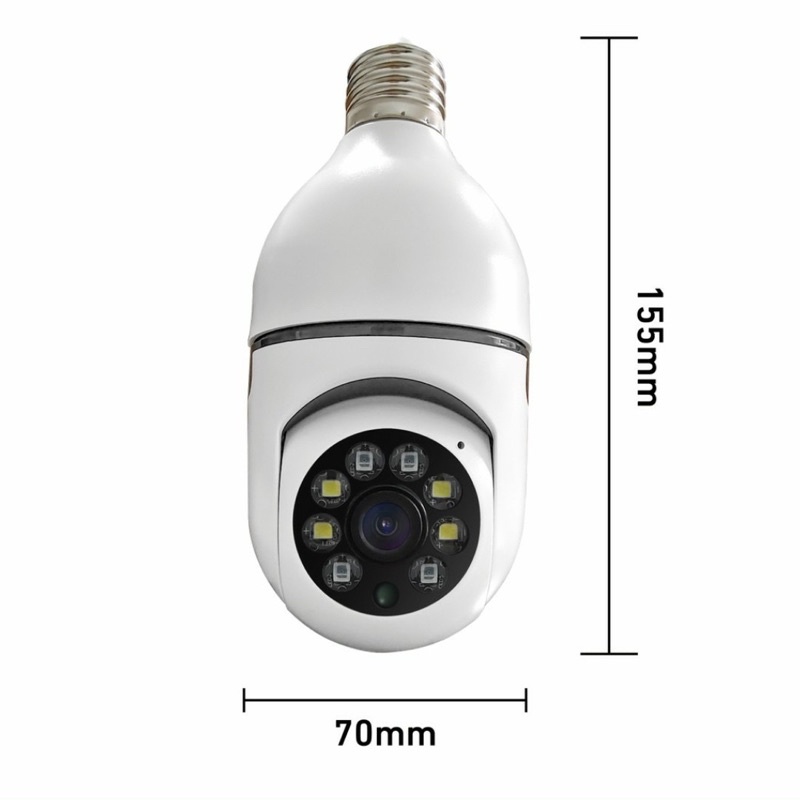 camera bóng đèn xoay 360độ có led