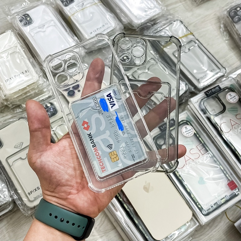 Ốp lưng silicon dẻo nhét card iP 13 pro max/13 pro/ip 13/ 12 Pro Max/12 Pro/12/11 Pro Max tại Nguyễn Gia group