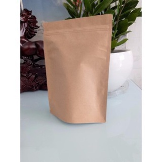 500gr túi zip đáy đứng 2 mặt giấy không cửa sổ
