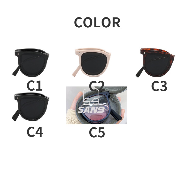 Mã  Kính Mát Gập Lại Chống Tia UV Thời Trang Mùa Hè Mới 2022 Cho Nữ