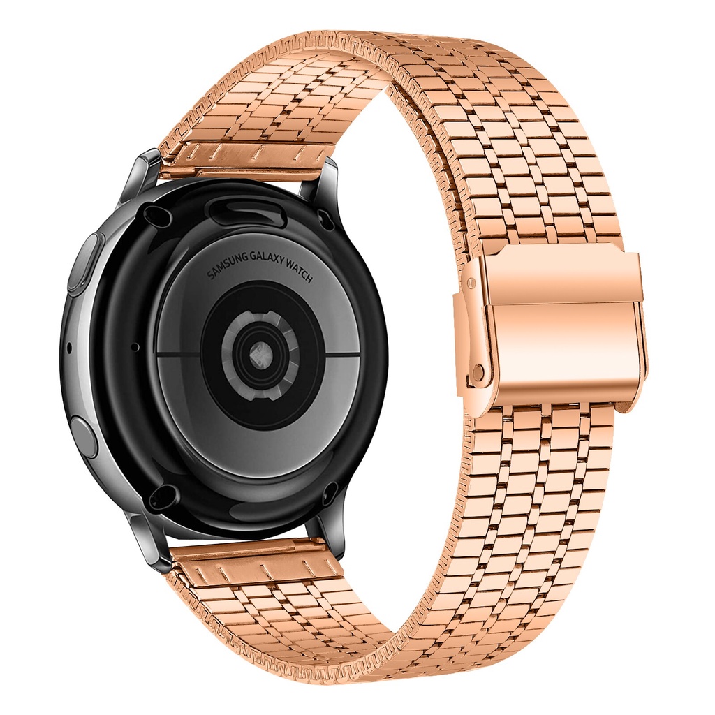 Dây Đồng Hồ Bằng Thép Không Gỉ 20mm 22mm Cho Samsung Galaxy Watch Active 2 Gear S2 S3 S4