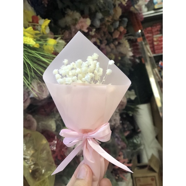 Bó hoa khô baby nhỏ xinh tặng kèm xinh xắn NT28921