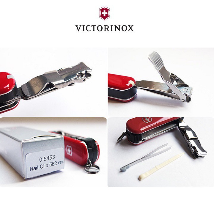 [BỀN ĐẸP] Dụng Cụ Đa Năng VICTORINOX Nail Clip 582 Màu Đỏ 0.6453