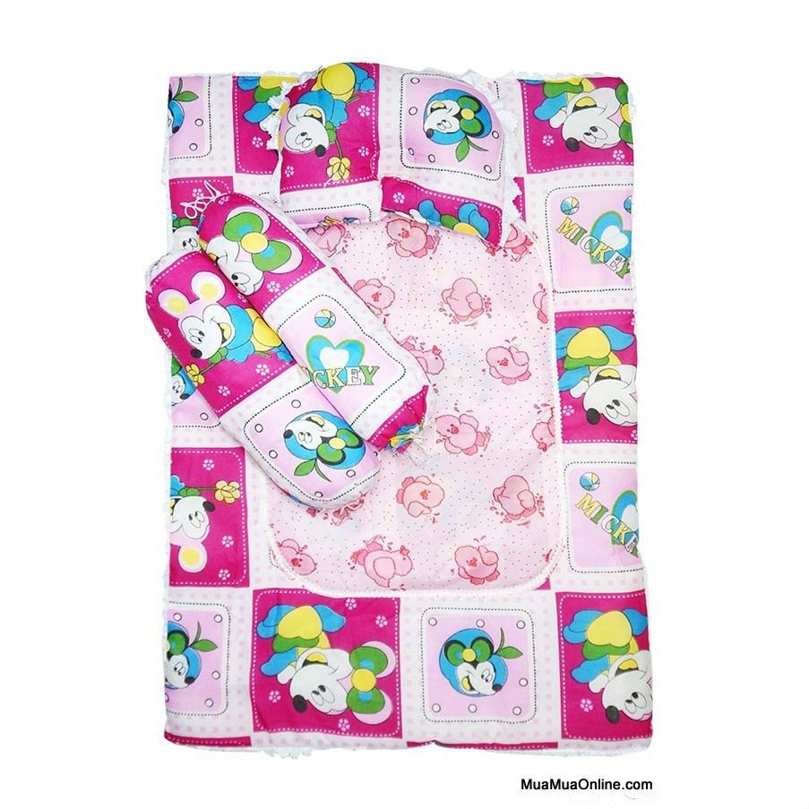 [FREESHIP] BỘ GỐI NỆM 4 MÓN CHO BÉ