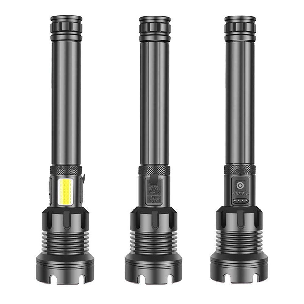 Đèn Pin LED Xhp160 + Cob Có Thể Sạc Lại Siêu Sáng Tiện Dụng