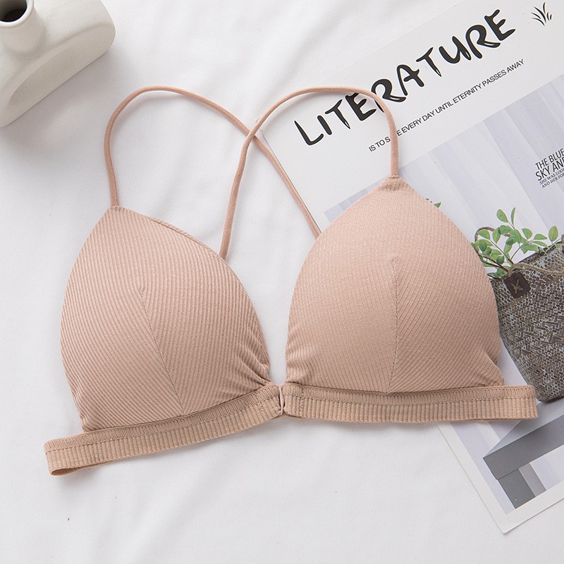 Áo bra nữ 2 dây đep cài trước, áo lót không gọng đệm mỏng mặc thoải mái VALICA 715 | BigBuy360 - bigbuy360.vn