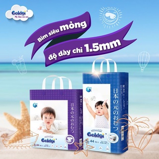 Bỉm dán/quần Goldgi Nhật size NB92/S84/M66/L56/  L48/XL44/XXL32
