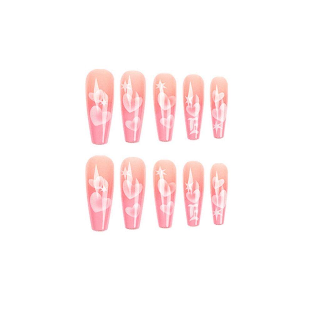 Okdeals 24 Cái / Hộp|Bộ Móng Tay Giả Dạng Nhấn Phong Cách Pháp