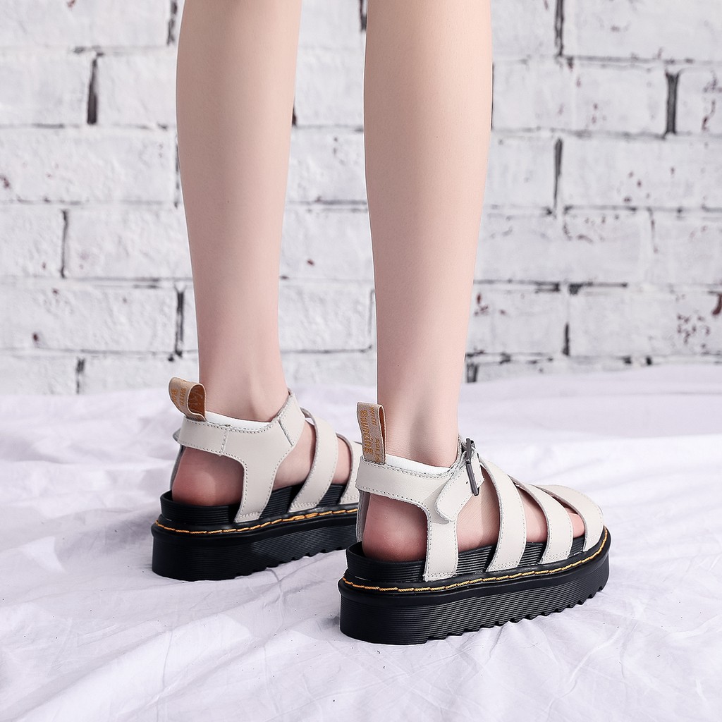 Xăng đan Da Chống Thấm Nước Dr.Martens Phong Cách Roman Dành Cho Nữ