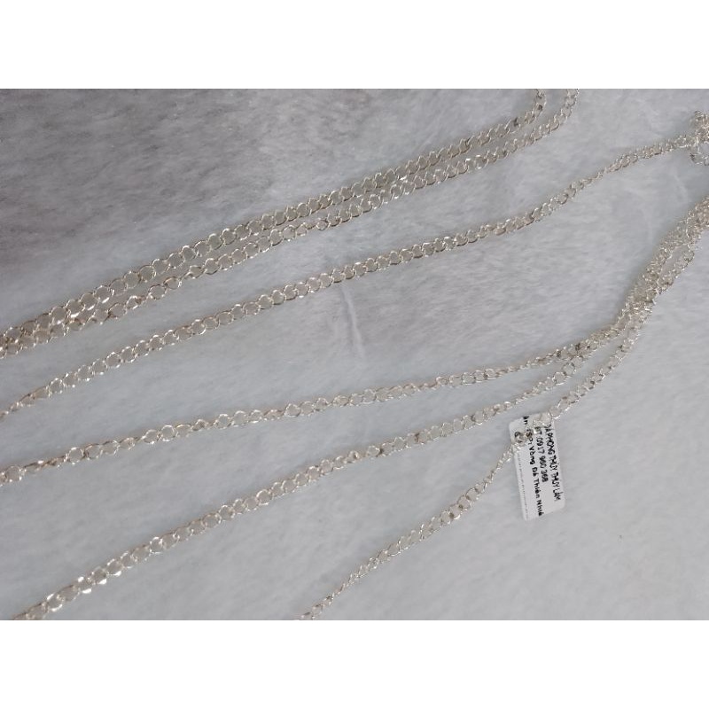 1m Dây xích bạc S925 làm dây chuyền, vòng tay, dây xích tăng đơ mở rộng vĩnh viễn bảo hành bạc