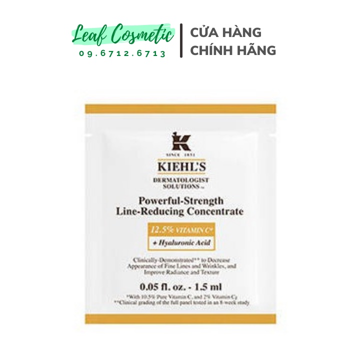 [ Sample 1.5ml ] Tinh chất Vitamin C Kiehl.s chống lão hoá, mờ thâm nám | Serum Kiehls